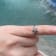 Sterling Silver Starfish Toe Ring with Blue CZ Center.