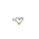 Sterling Silver Fishing Hook Heart Toe Ring.