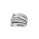 Judith Ripka Eternity Rhodium Over Sterling Silver Seven Band Highway Ring