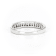 Round and Channel Baguette Diamond 14K White Gold Ring