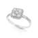 Round Diamond 14K White Gold Ring
