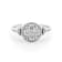 Round All Diamond 14K White Gold Ring