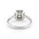 Round Princess Channel Baguette Diamond 14K White Gold Ring