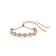 Prong Round and Bezel Set Diamond 14K White Gold Bracelet