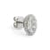 Round Diamond Cluster 14K White Gold Earrings