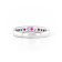 Round Diamond and Ruby 14K White Gold Ring