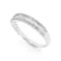 Round and Channel Baguette Diamond 14K White Gold Ring