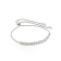 Prong & Bezel Set Diamond 14K White Gold Bolo Bracelet
