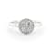 Round Diamond 14K White Gold Ring