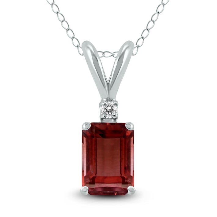 Emerald and garnet necklace clearance