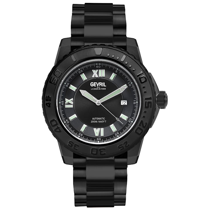 高品質の激安 Gevril 3122B Men's Seacloud Automatic Watch - 183M3A 時計