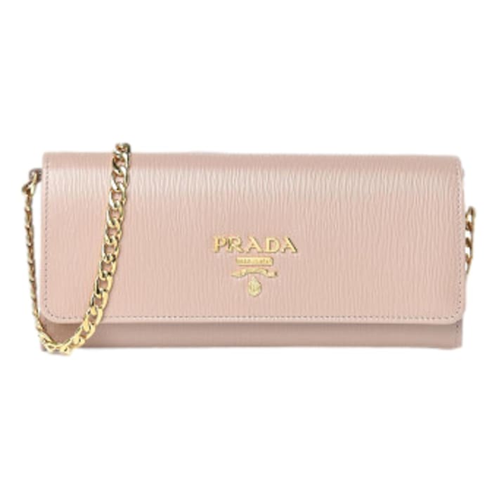 ★PRADA★ 21FW Women's Vitello Gold Logo Zipper Medium Walle prada-portamonete-vitello-move