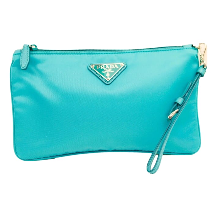 ポーチ Prada Blue Nylon Beauty Case Prada Blue Nylon Vela Cosmetic Pouch Prada | TLC