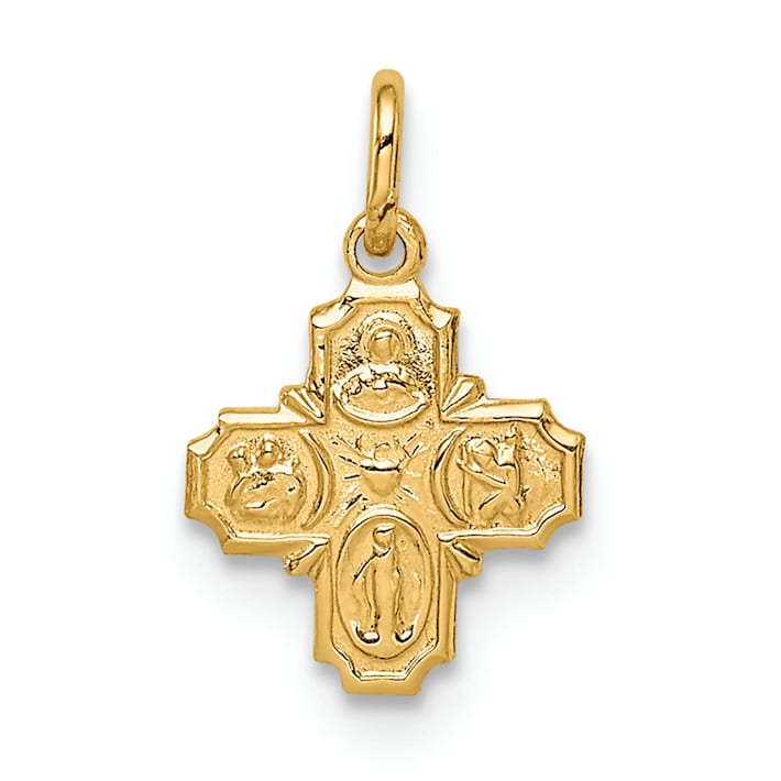 14k-yellow-gold-solid-polished-tiny-4-way-medal-pendant-112xfa
