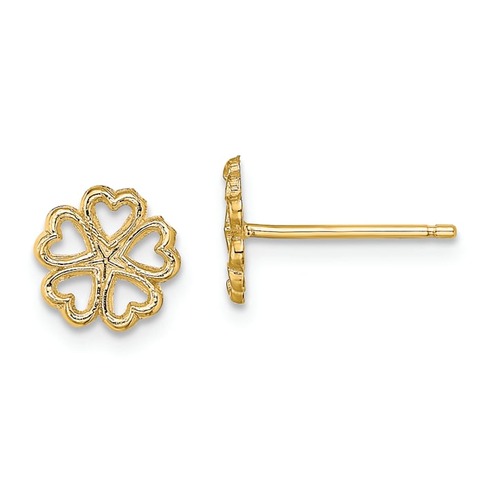 ゴールド2つ Diamond Earrings 1/2 ct tw Round-cut 14K Yellow Gold (I/I2