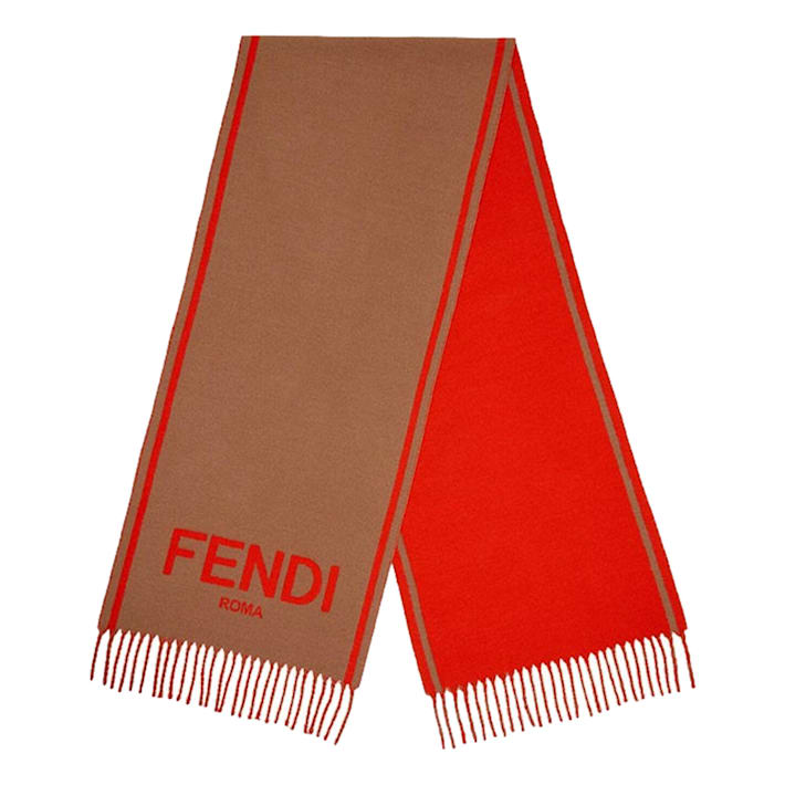 【関税&送料込】Fendi Scarfs FF Scarf Wool Black | Fendi