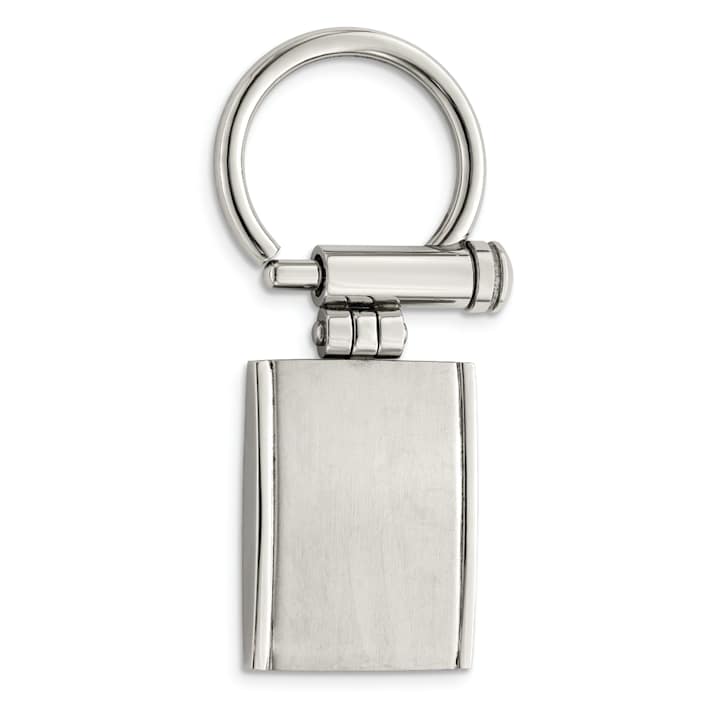 Staples Key Rings Stainless Steel Brushed and Polished Key Ring - 11K96A