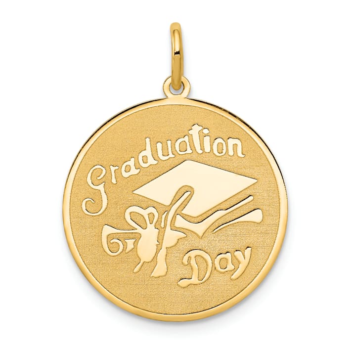 14K Yellow Gold GRADUATION DAY Disc Charm - 18SK2A
