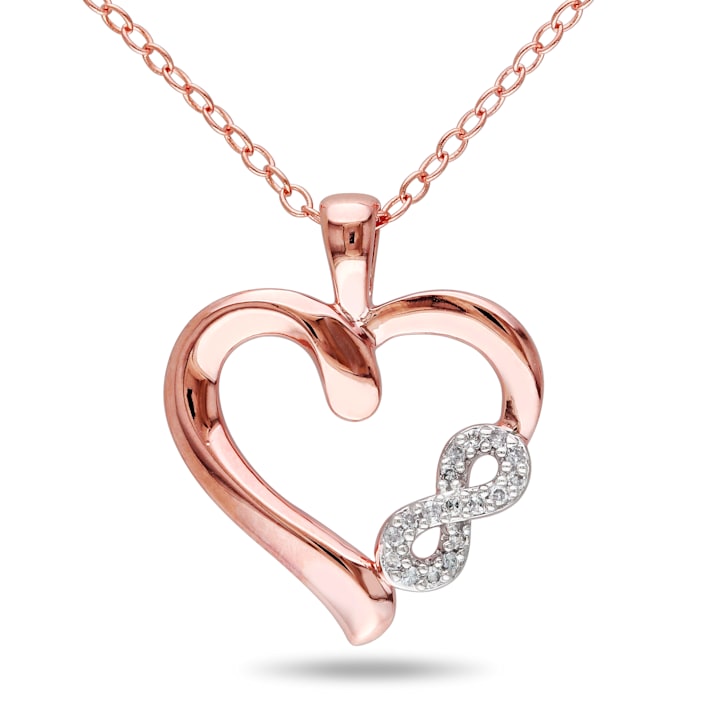 Infinity heart necklace walmart discount
