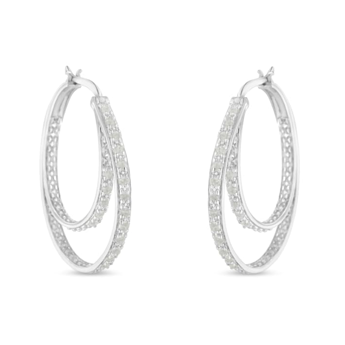 【HYERES LOR】24FW★ Claw SIL Half Pave One-Touch Earrings S Amazon.com: PANDORA Timeless Pavé Single-Row Hoop Earrings