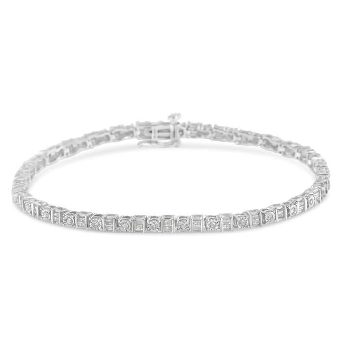 【2025春夏新作】 1.0 Silver Sterling Cttw 7 Diamond トップス