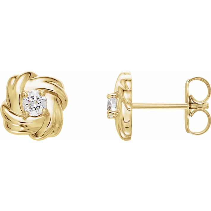 9ct Yellow Gold 0.15ct Diamond Diamond Fashion Earrings main image 1