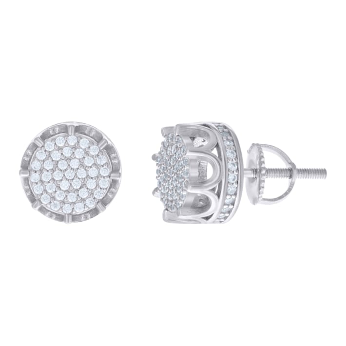 OSTKAKA ★ FEMINA EARRING SILVER [正規品/関税込] Diamond2Deal 925 Sterling Silver Cubic Zirconia Fashion Stud