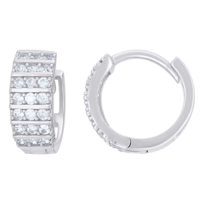 Diamond2Deal 925 Sterling Silver Cubic Zirconia Triple Row