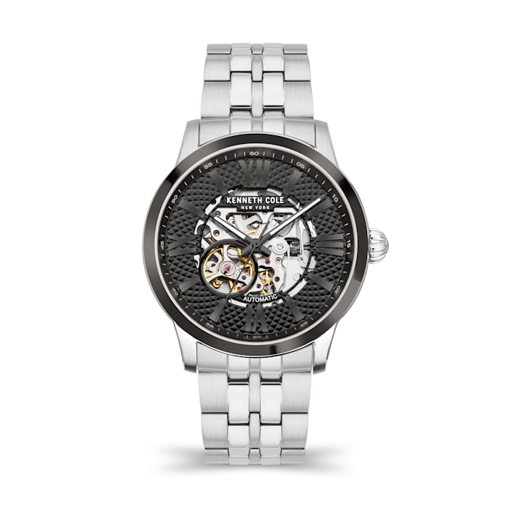 Kenneth cole hotsell skeleton watch mens