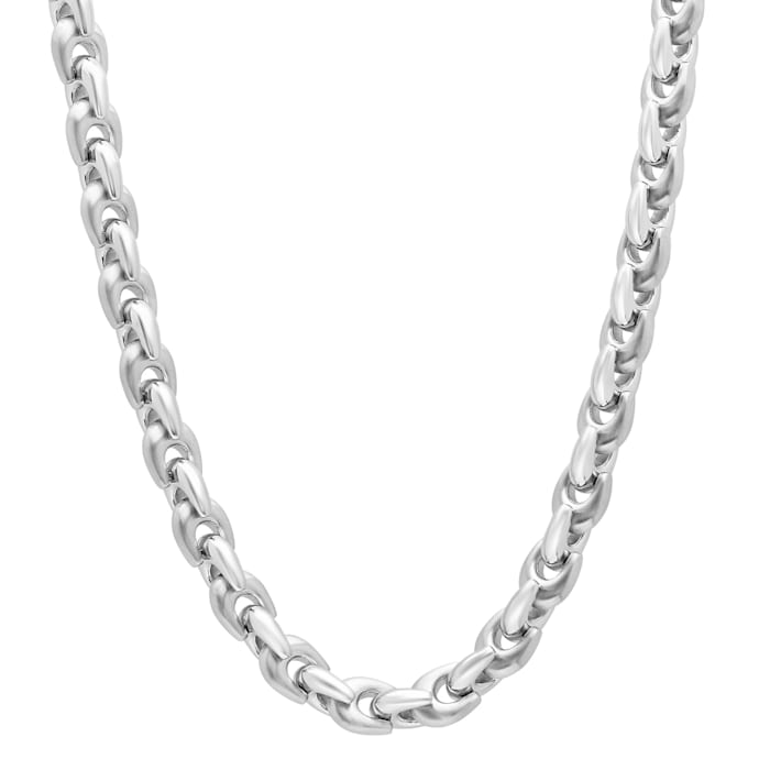 Stainless Steel 9MM Horseshoe Link Chain Necklace - 1D45WA