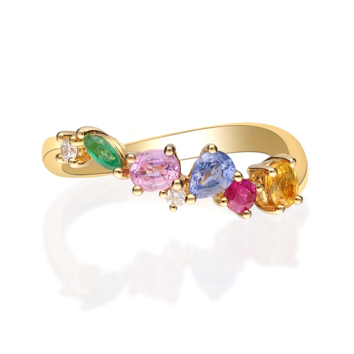 &GINO（アンドジーノ）
プレミアムブラックシャンプー
2本セット Gin & Grace 18K Yellow Gold Real Diamond Ring (I1) with