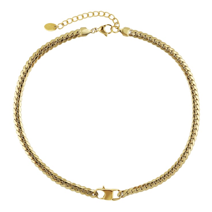 REBL Azariah 18K Yellow Gold Over Hypoallergenic Steel Chain Necklace