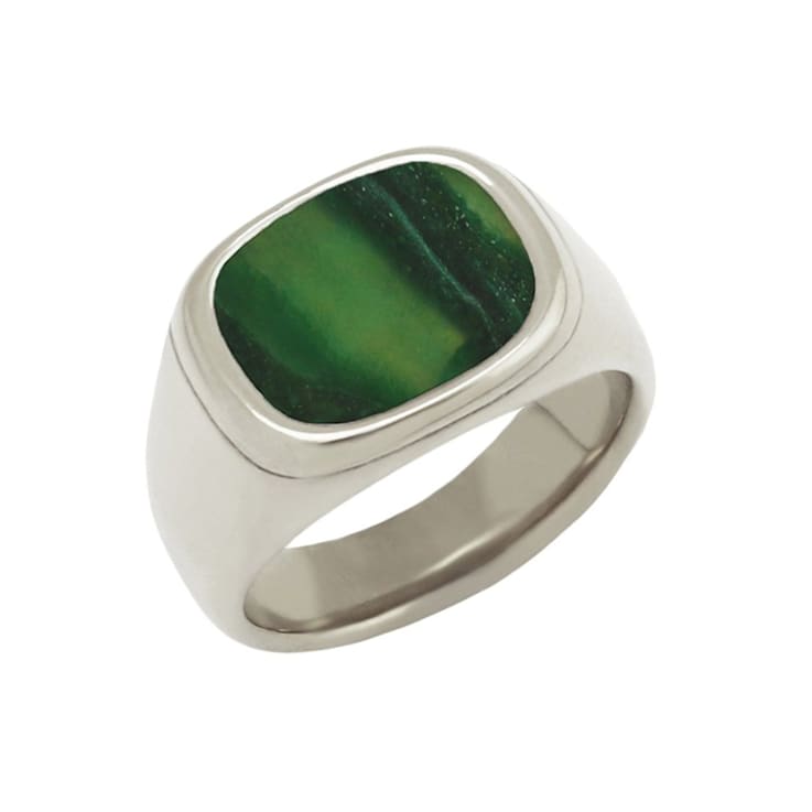 Green jasper clearance ring