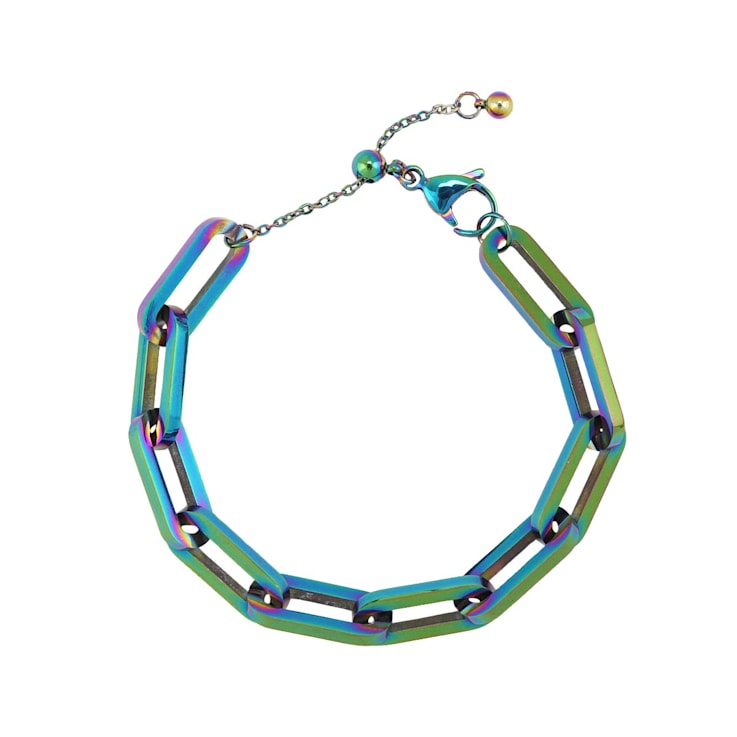 REBL Row Hypoallergenic Steel Rainbow Bracelet