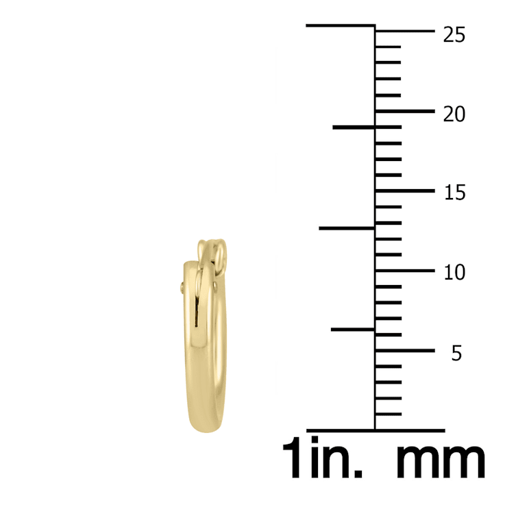 14K Yellow Gold Filled Hoop Earrings (12mm)