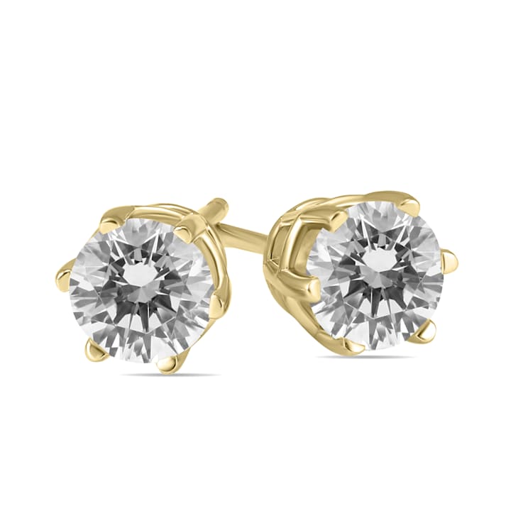 1/2 ct. tw. Diamond 4-Prong Stud Earrings in 14K Gold
