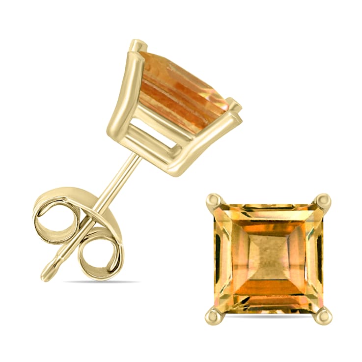 Square clearance citrine earrings