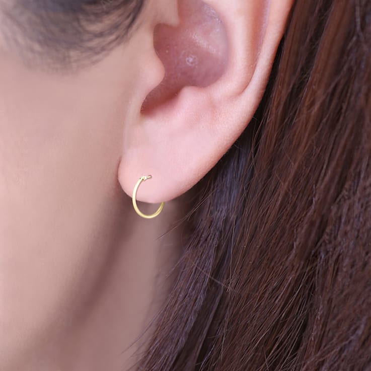 14K Gold 16MM Hoop Earrings (1.5MM Gauges)