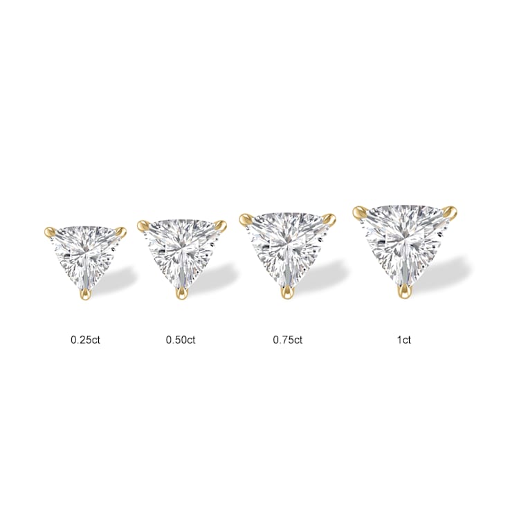 Solitaire diamond earrings 1 carat best sale