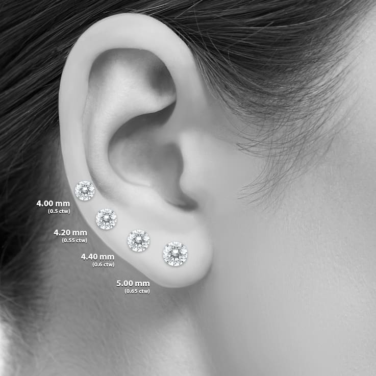 0.5 CTW Solitaire Stud Earrings