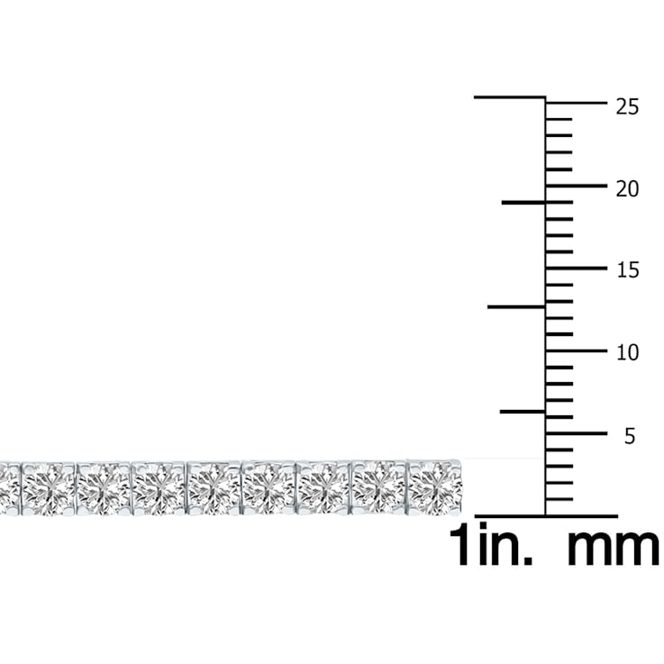 8 Carat TW Lab Grown Diamond Tennis Bracelet in 14K White Gold