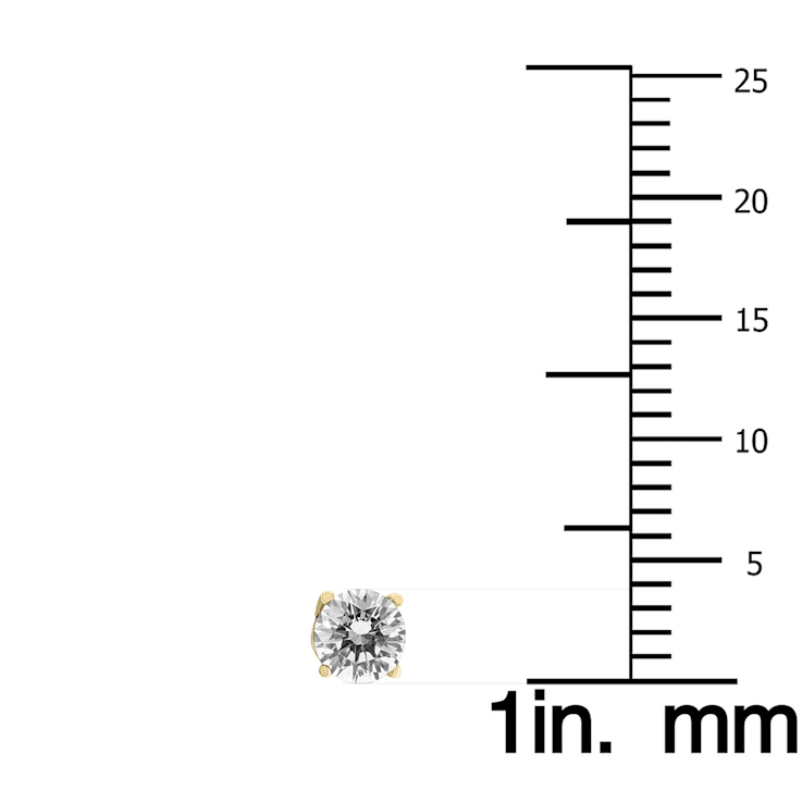 3/8 Carat TW Diamond Screw Back Studs in 14K Yellow Gold
