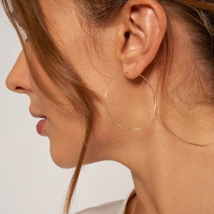 1.5 inch gold hoop earrings sale