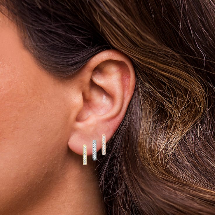 Mini channel sales set hoop earrings