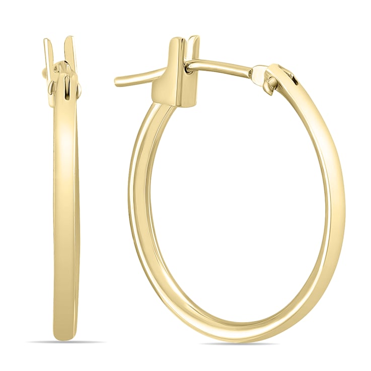 14K Gold 16MM Hoop Earrings (1.5MM Gauges)