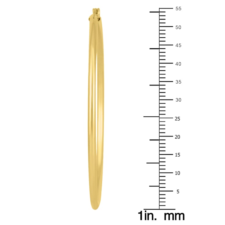 14K Yellow Gold Filled Hoop Earrings (55mm)