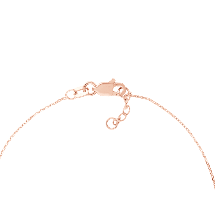 14K Solid Rose Gold Cross Bracelet
