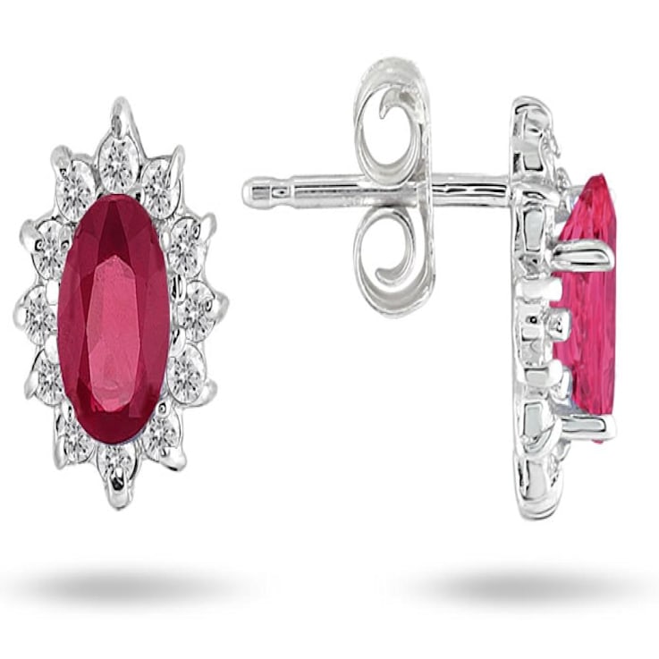 Genuine ruby earrings 2025