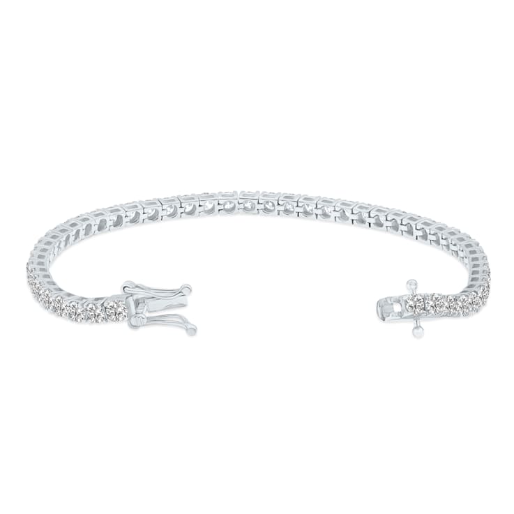 8 Carat TW Lab Grown Diamond Tennis Bracelet in 14K White Gold