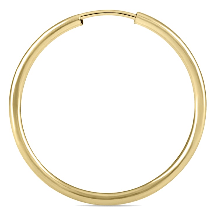 0405　両耳　3.5×21mmゴールド 21MM Endless Hoop Earrings 14k Yellow Gold - 13H9KA